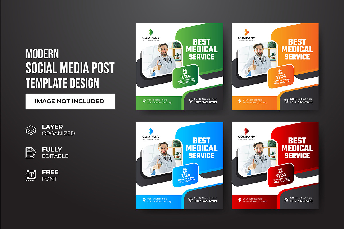 Social Media Post Template, a Social Media Template by gstudiovect21 (Photo 40 of 72)
