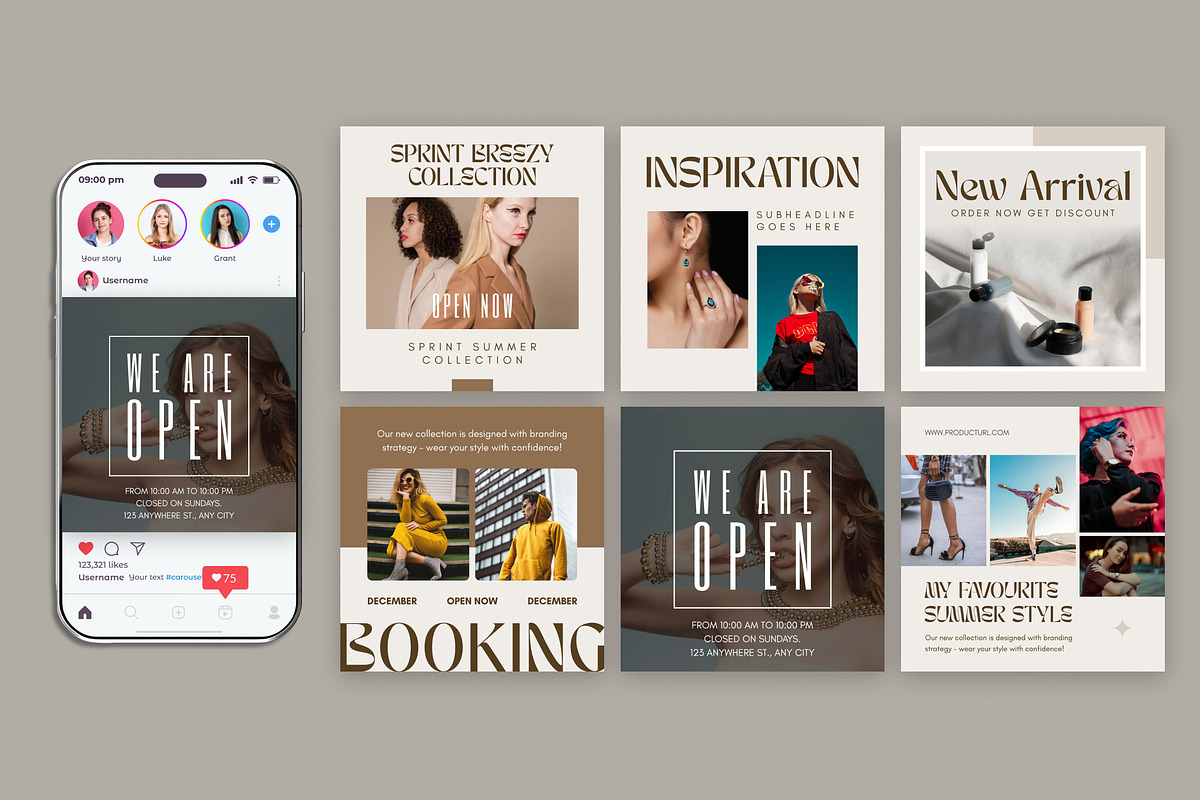 Instagram Post Template Social Media, a Social Media Template by Miyaji75 (Photo 4 of 10)