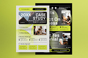 Gray Black Business Case Study, a Flyer Template by graphicook (Thumbnail 1 of 2)