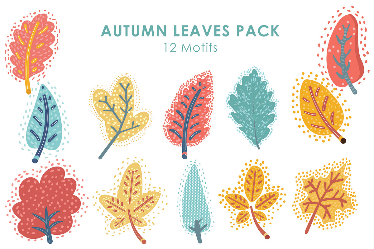Hand made Autumn Organic Pattern Kit, a Pattern Graphic by Design Unique (Photo 2 of 13)