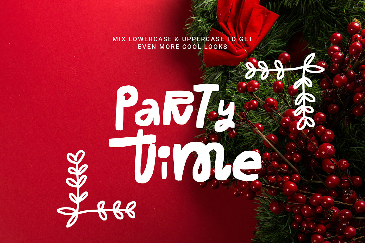HOLLY JOLLY FONT & 97 ILLUSTRATIONS, a Handwritten Font by Favete Art (Photo 20 of 24)