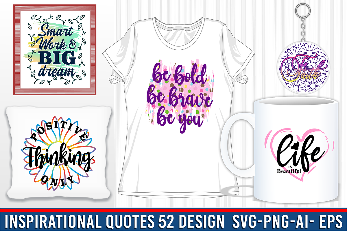 Inspirational Quotes Sublimation SVG, a Graphic by D2PUTRI (Photo 3 of 3)