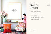 Karla's Styled Art Print Mockup 04, a Household Mockup by The Wall Art Mockup Shop (Thumbnail 1 of 3)