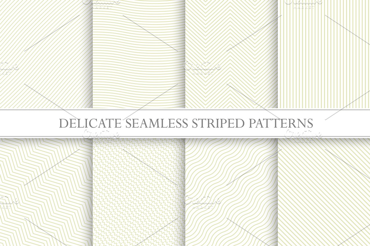 Set of seamless striped textures, a Pattern Graphic by ExpressShop (Photo 1 of 9)
