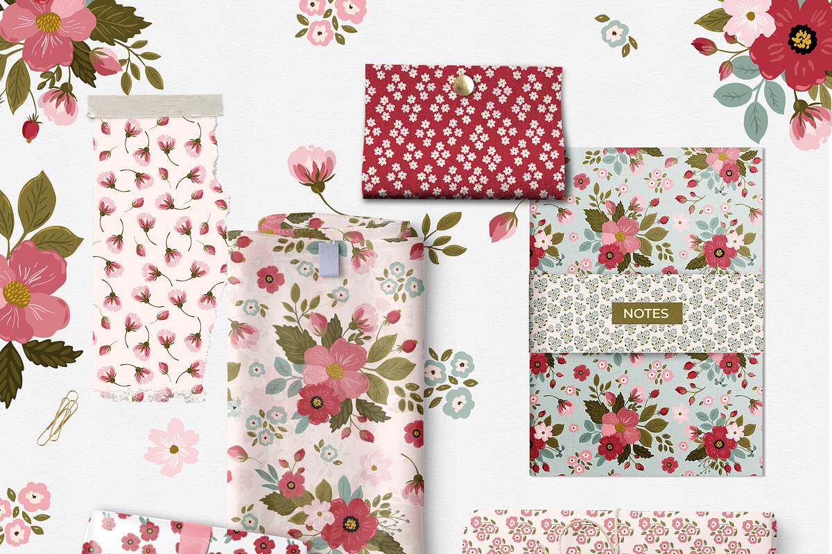 Rose garden seamless patterns, a Pattern Graphic by Cozy pattern shop (Photo 4 of 7)