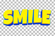 Smile Editable Text Effect PSD, a Layer Style Add-On by TrueVector (Thumbnail 2 of 2)
