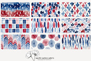 70 red white blue seamless pattern, a Pattern Graphic by Poppy Lane Studio (Thumbnail 6 of 10)