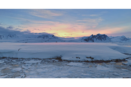 Amazing evening Antarctica mountain, a Nature Photo by Mozgova