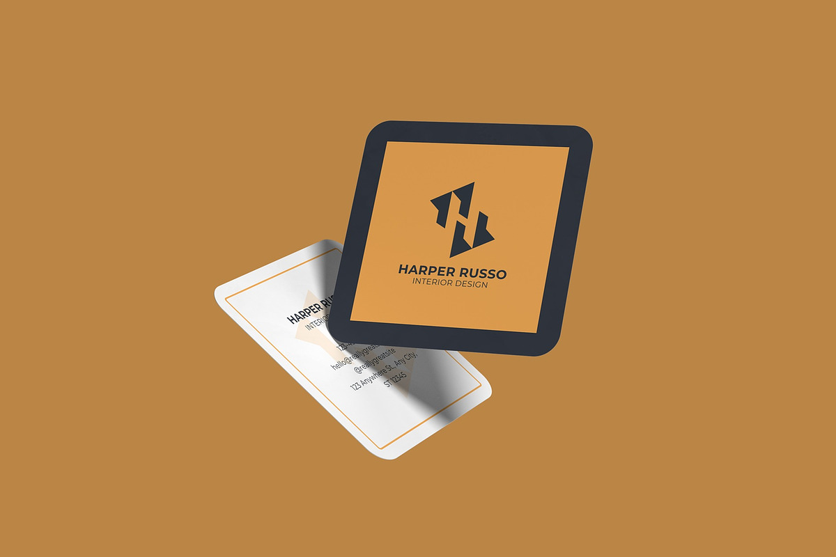 Square Business Card Mockup, a Books & Magazine Mockup by suciamairastd (Photo 3 of 5)