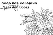 Flower Coloring Pages & Books Bundle, an Object Graphic by Digital Studio (Thumbnail 3 of 4)