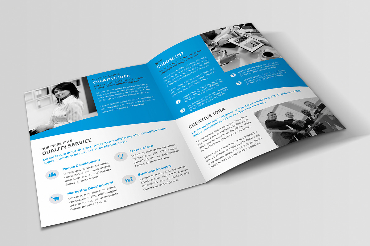 Corporate Bi-fold Brochure, a Brochure Template by design_pick (Photo 2 of 3)