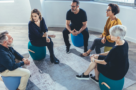 Team building session in office, a Business Photo by Jacob Lund