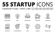 55 Startup Line icons  - Conceptual, an Outline Icon by vectorstank (Thumbnail 1 of 5)