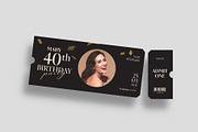 Birthday Party Ticket Template, an Invitation Template by BrandPacks (Thumbnail 3 of 5)
