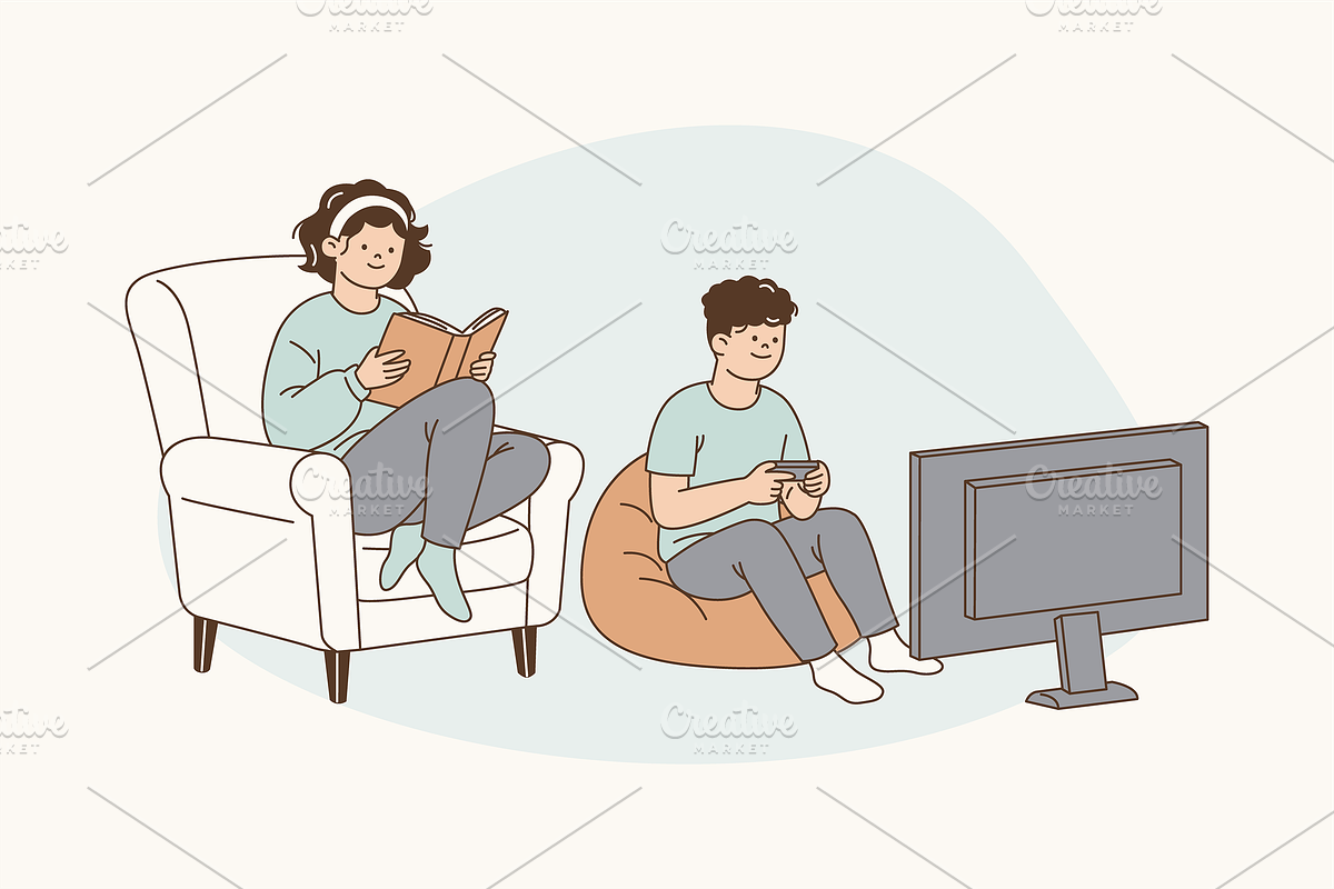 The Introvert Bubble Illustration, an Object Graphic by Jump Studio (Photo 10 of 12)