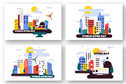 10 World Cities Day Illustration, a Decorative Illustration by denayunebgt (Thumbnail 2 of 4)
