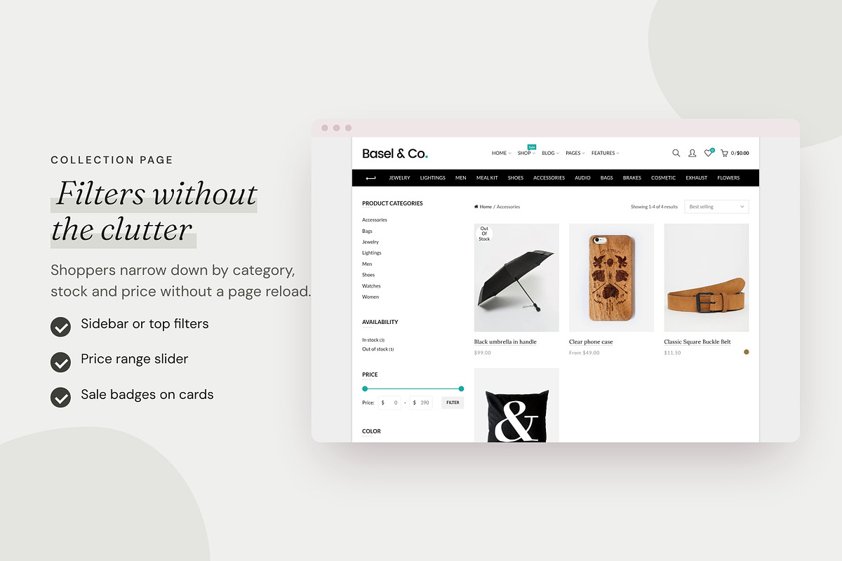 Basel Minimalist - Shopify Theme, a Shopify Template by Boost Convert (Photo 6 of 10)