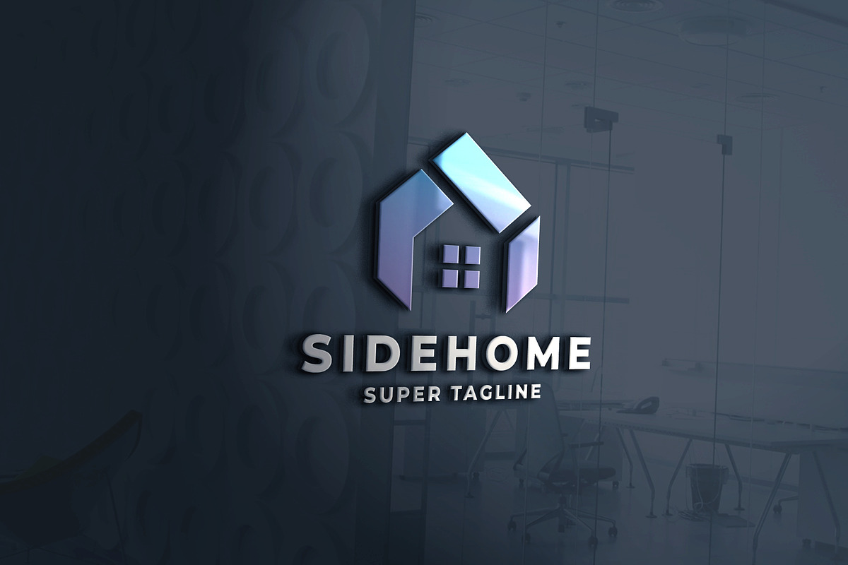 Side Home Real Estate Logo, a Branding & Logo Template by Design_Planet (Photo 2 of 2)
