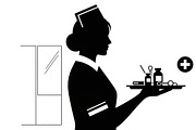 doctor and nurse silhouettes, an Illustration by Amazin_art (Thumbnail 13 of 31)