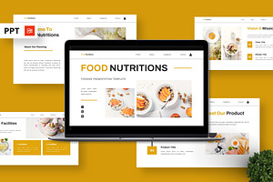 Nutritions - Foodies Powerpoint, a Presentation Template by Deepslide Studio