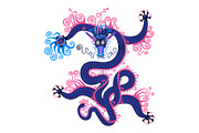 Chinese dragon. Art and pattern, an Illustration by sovarina (Thumbnail 7 of 9)