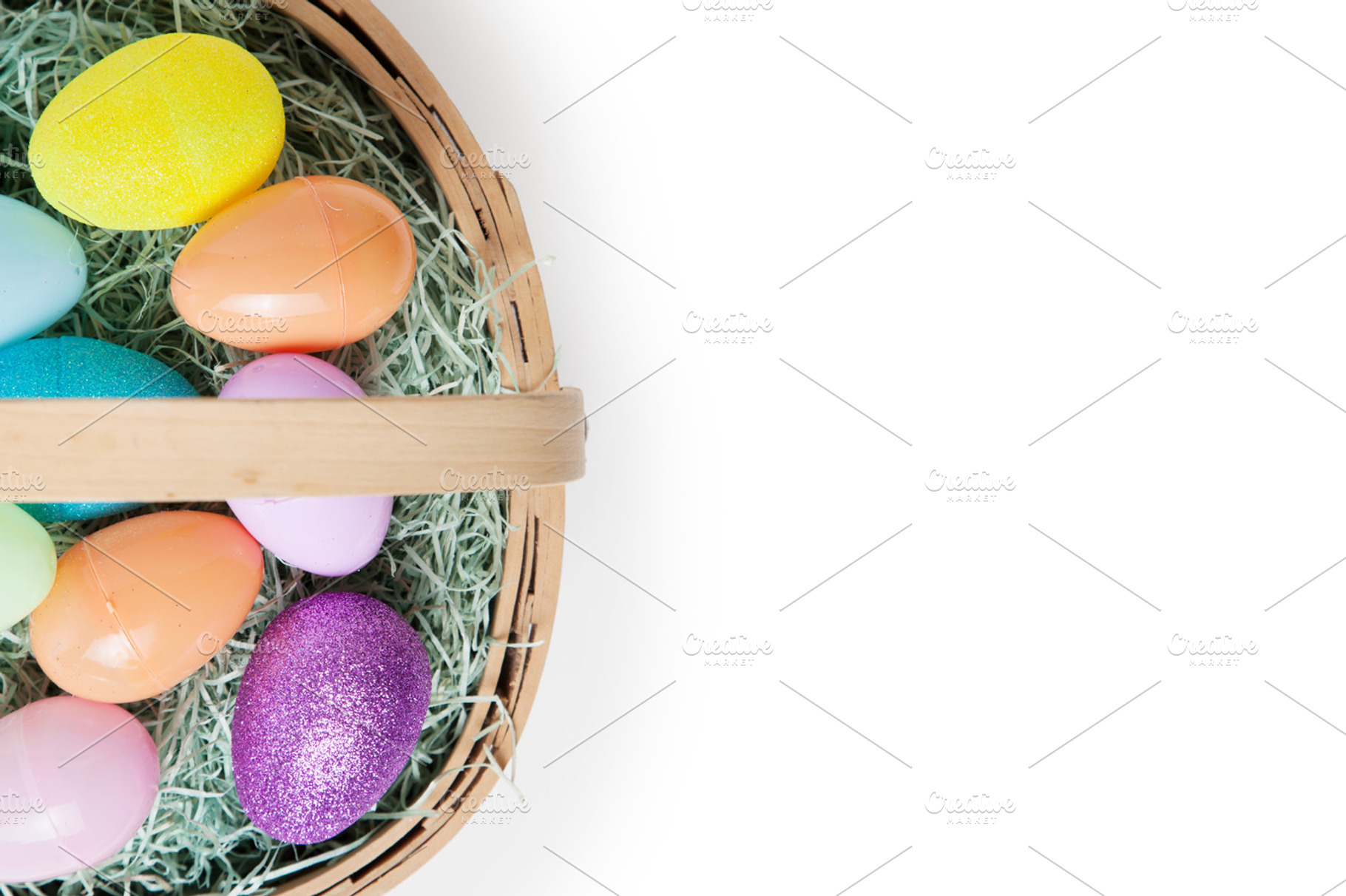 Easter Egg Basket, a Holiday Photo by Lightstock