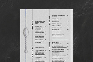 Modern Menu Template