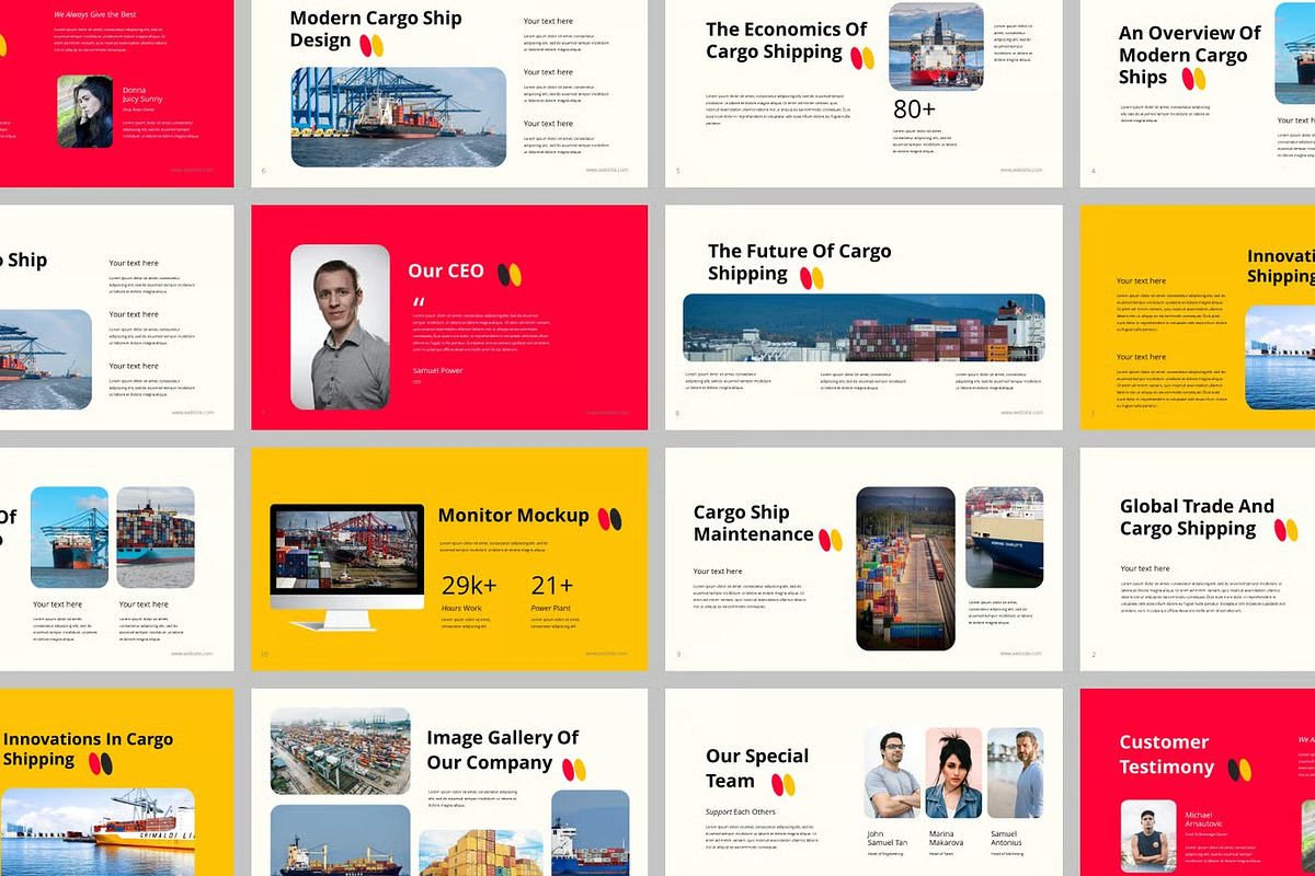 Cargo Shipping Powerpoint Templates, a Presentation Template by Fit-tee (Photo 2 of 2)