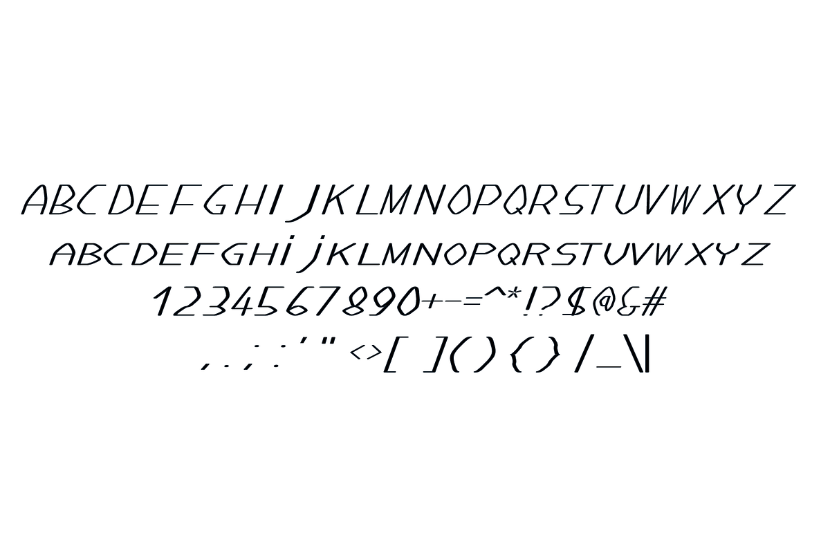 Flatened - Modern Typeface, a Sans Serif Font by Made by Cap (Photo 3 of 3)