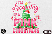 i'm dreaming of a pink christmas, an Illustration by DreamCafeArt (Thumbnail 1 of 6)