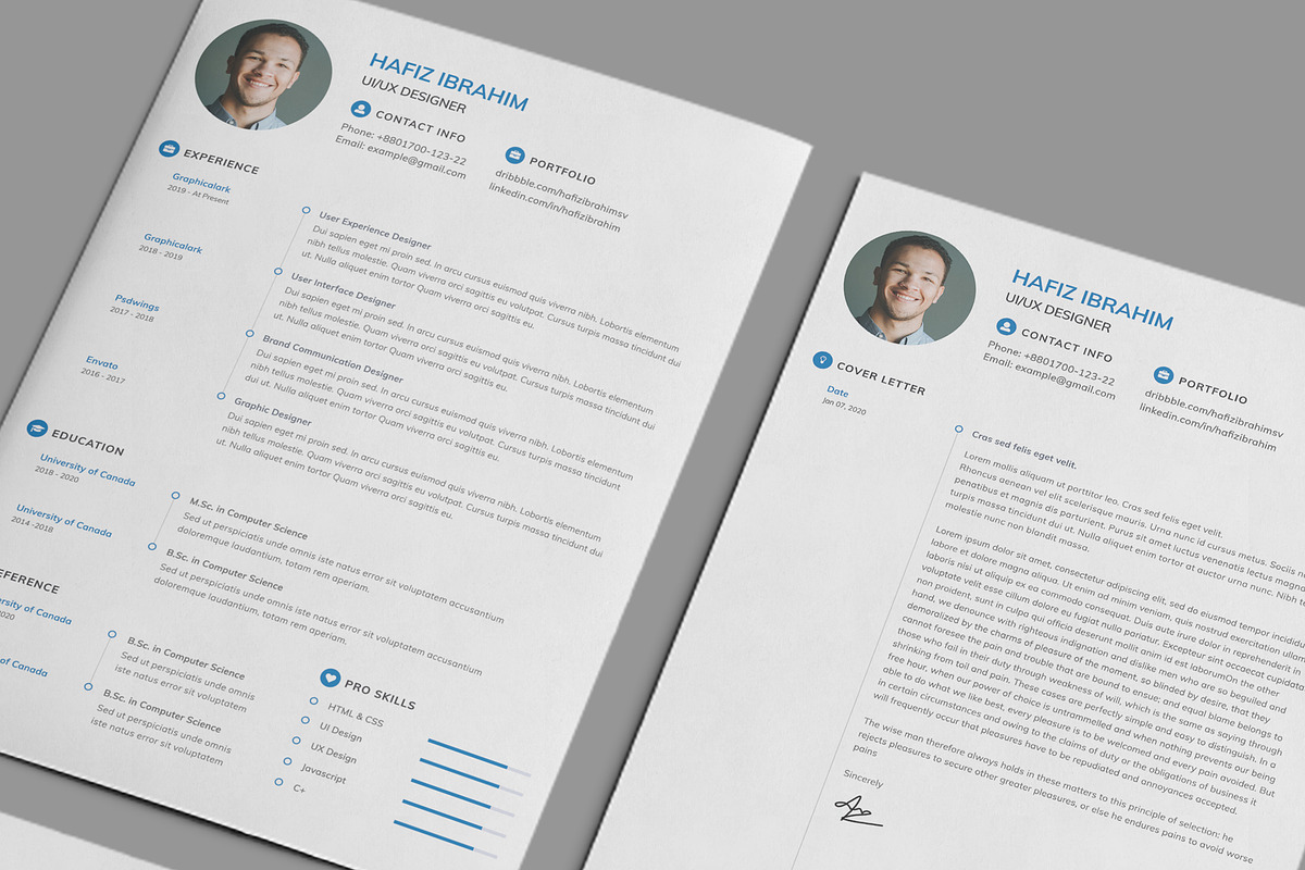 Clean Resume/CV, a Resume Template by Graphicalark (Photo 3 of 3)