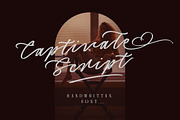 Captivate Script, a Script Font by Letterhend Studio (Thumbnail 1 of 9)