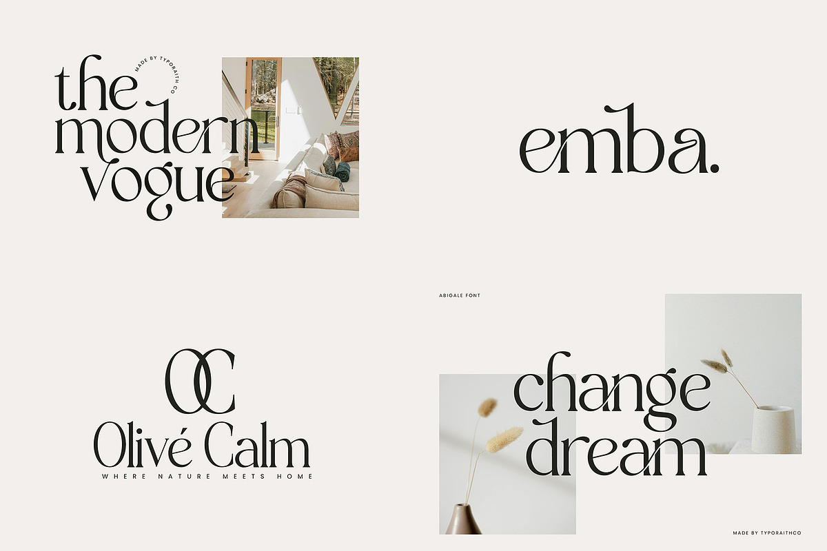 Modern Serif & Script Font Bundle, a Serif Font by Typoraith Co (Photo 5 of 13)