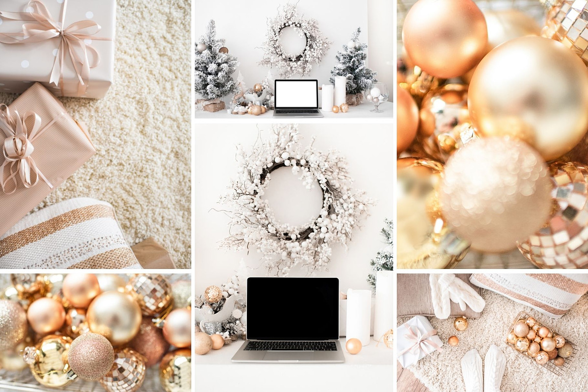 Gold Christmas: Photo, Video, Mockup, a Holiday Photo by Kate Roubin (Photo 6 of 11)