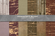 Midwinters Blush Gold & Watercolor, a Pattern Graphic by Blixa 6 Studios (Thumbnail 1 of 6)