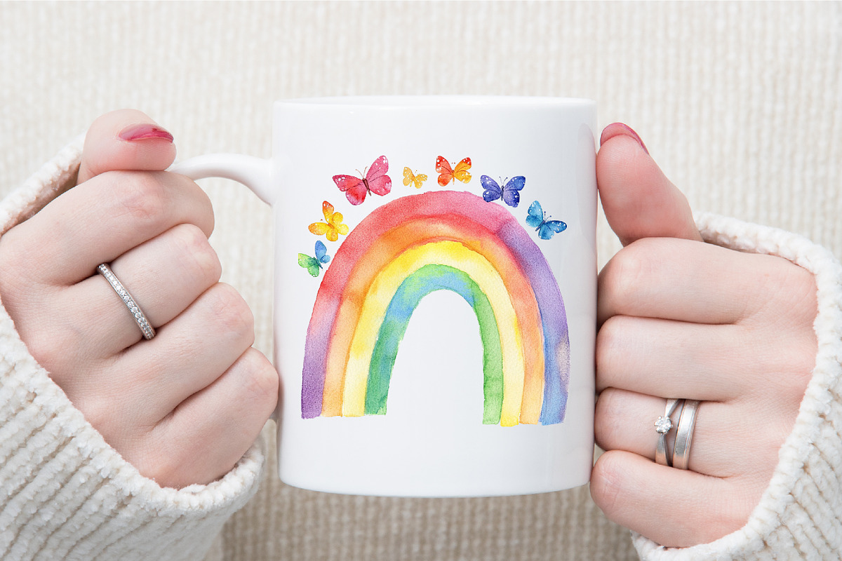 Summer Rainbow Clipart, an Illustration by Sublimation Artist (Photo 5 of 6)