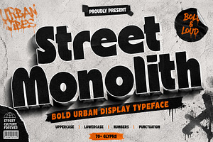 Street Monolith, a Slab Serif Font by Wow Magic