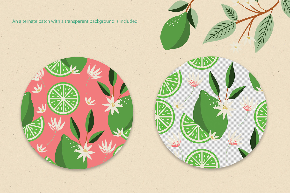 Fresh Fruit Market Clipart & Pattern, an Illustration by The Audacious Brush (Photo 7 of 13)