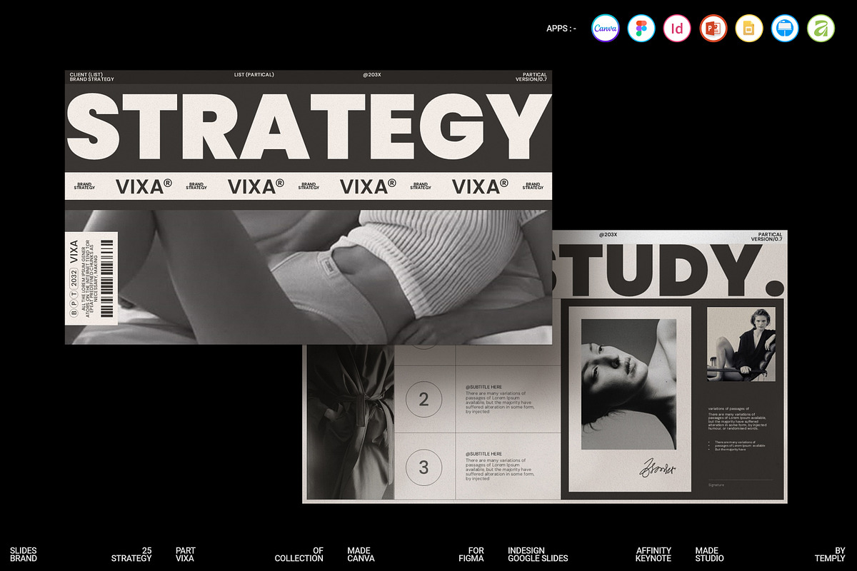 VIXA | Brand Strategy Presentation, a Presentation Template by Studio Temply (Photo 1 of 12)