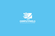 Computer Pixel Logo, a Branding & Logo Template by 3ab2ou (Thumbnail 2 of 3)