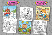 The Little Cat Coloring Book pages, an Illustration by one-touch (Thumbnail 3 of 4)