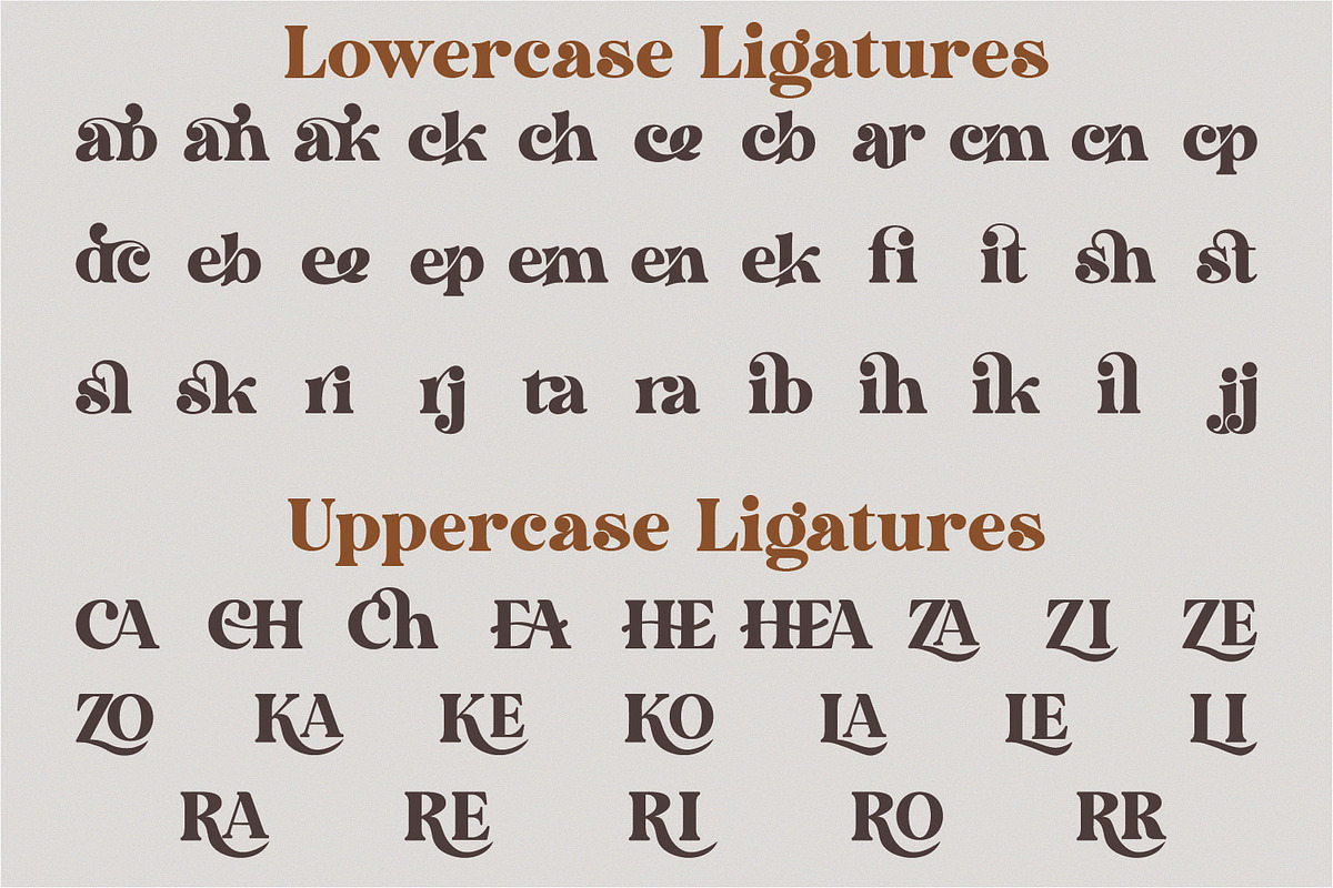 Dakosta | Retro Serif Typeface, a Serif Font by MchCrafter (Photo 12 of 15)