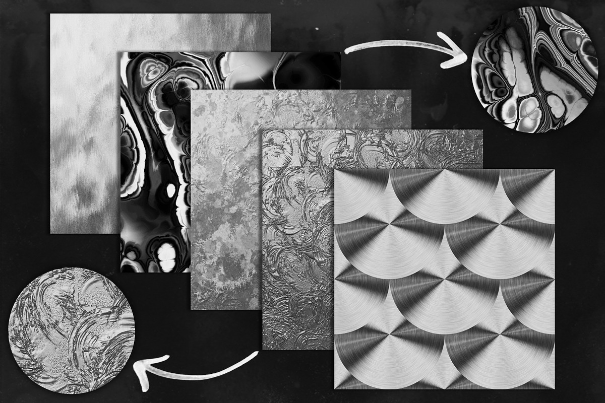 Antique Silver Textured Pack preview 2