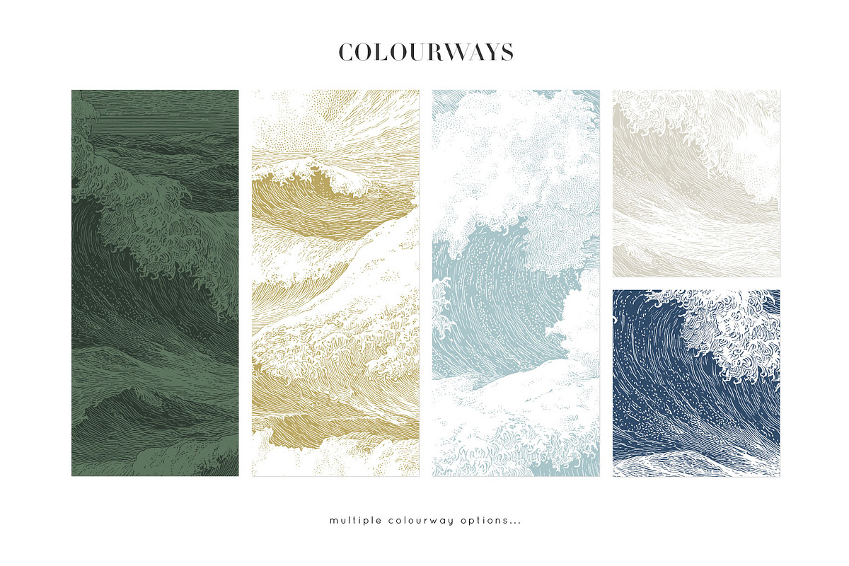 Kuroshio | Japandi Wallpaper Print., a Wallpaper Graphic by TSTUDIO (Photo 3 of 8)
