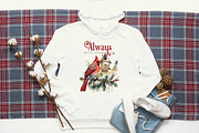 Cardinal Christmas PNG Bundle, a Graphic by CraftlabSVG (Thumbnail 15 of 15)