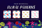 Alice's Garden Floral Collection, a Decorative Illustration by Hues of Hodges (Thumbnail 3 of 5)