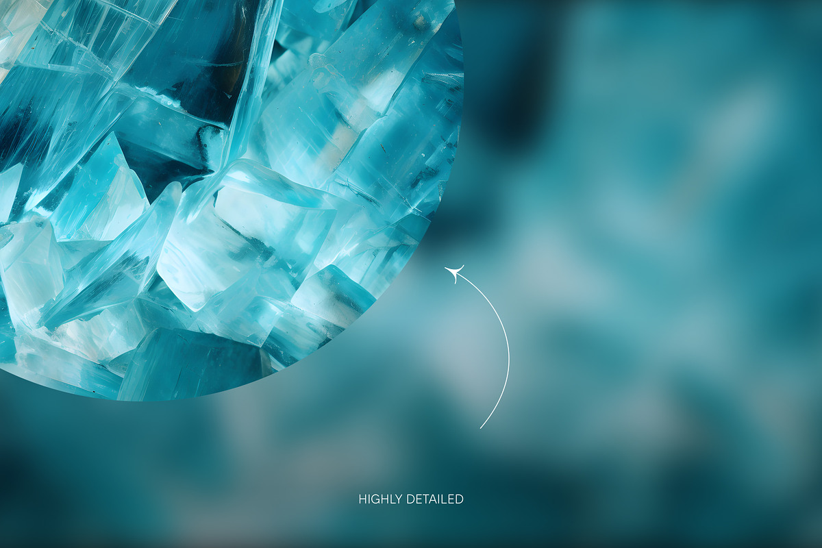 Aquamarine gemstone wallpaper pack, a Wallpaper Graphic by existacial (Photo 3 of 4)