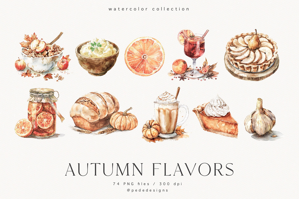 Autumn Flavors, a Food Illustration by PeDe Designs (Photo 5 of 8)