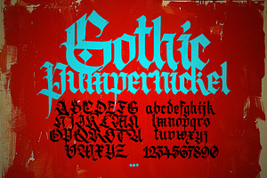 Gothic Vector Letters - 019