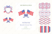 Watercolor Crest 4th July, an Illustration by LABFcreations (Thumbnail 2 of 4)